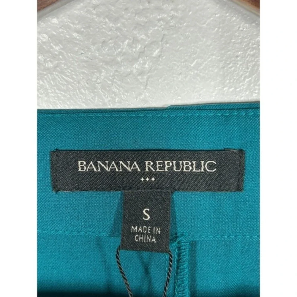 Banana Republic Teal Square Neck Bell Sleeve Shift Dress Size S - Picture 3 of 8